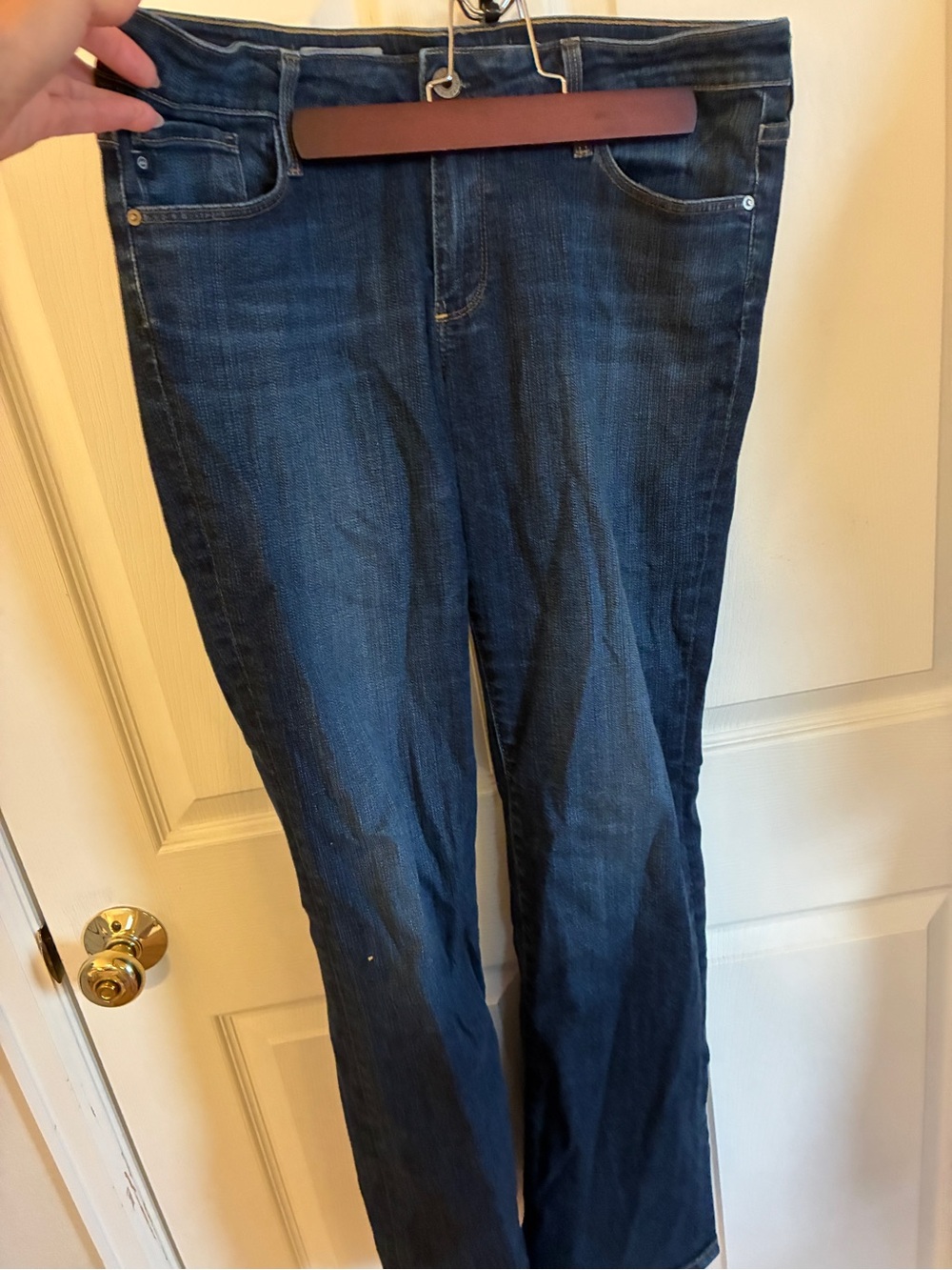 Women’s Bootcut Jeans in Dark Blue – Stretch Comfort